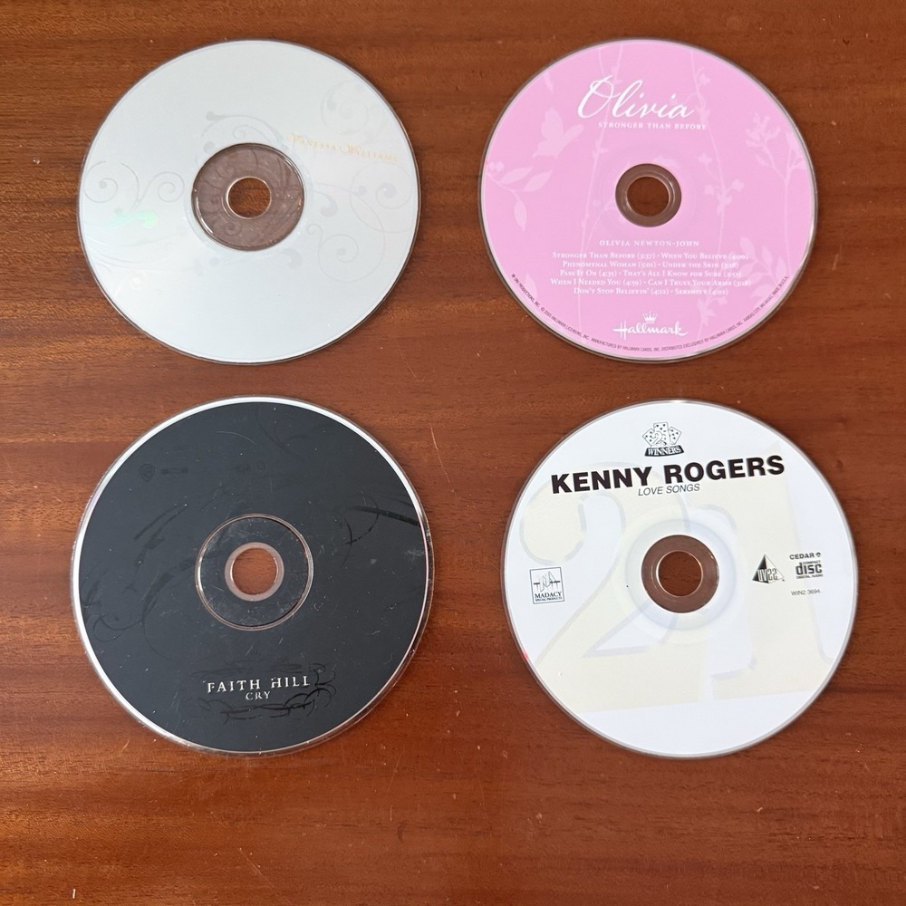 CD Lot 4 Faith Hill Kenny Rogers Olivia Newton John Vanessa Williams‎